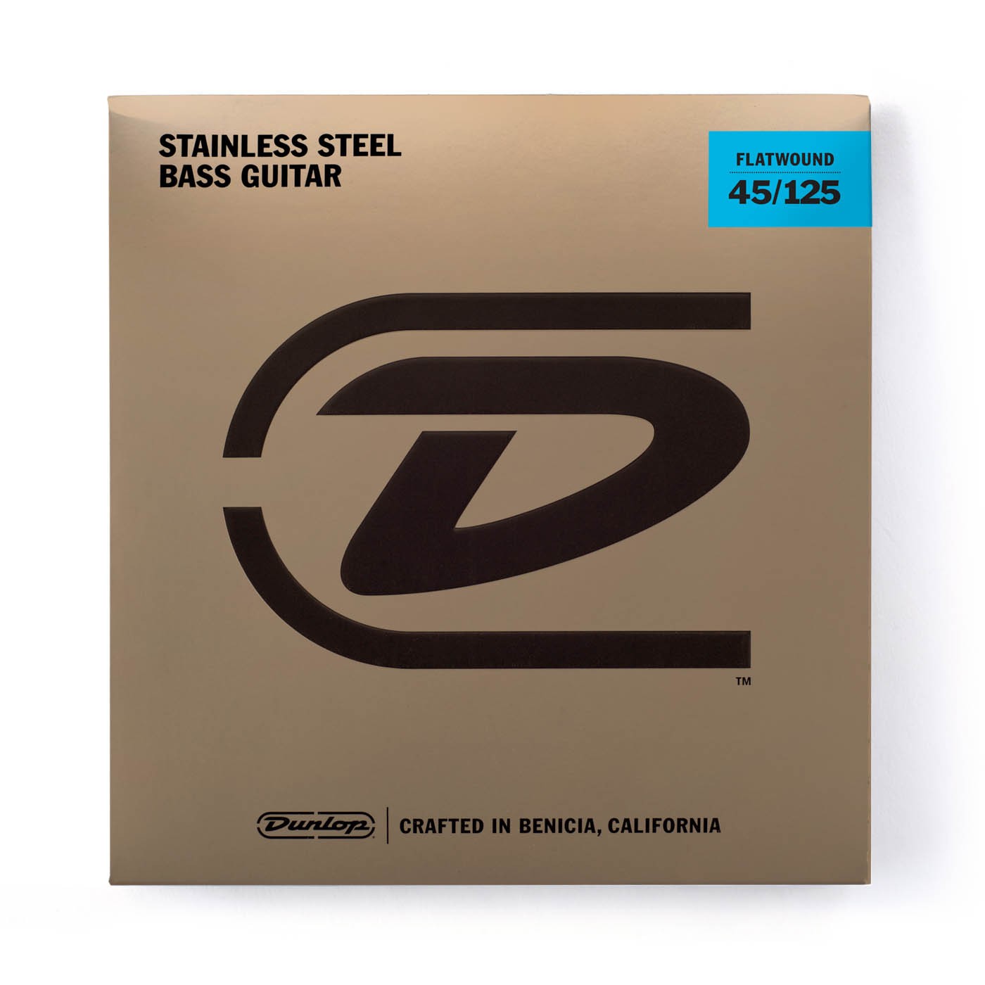 Dunlop Stainless Steel Flatwound 5 String Bass Set